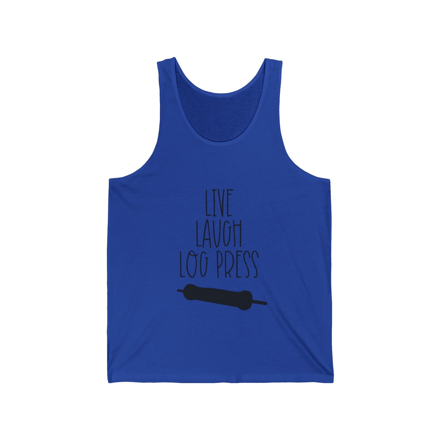 Live Laugh Log Press Men's Tank