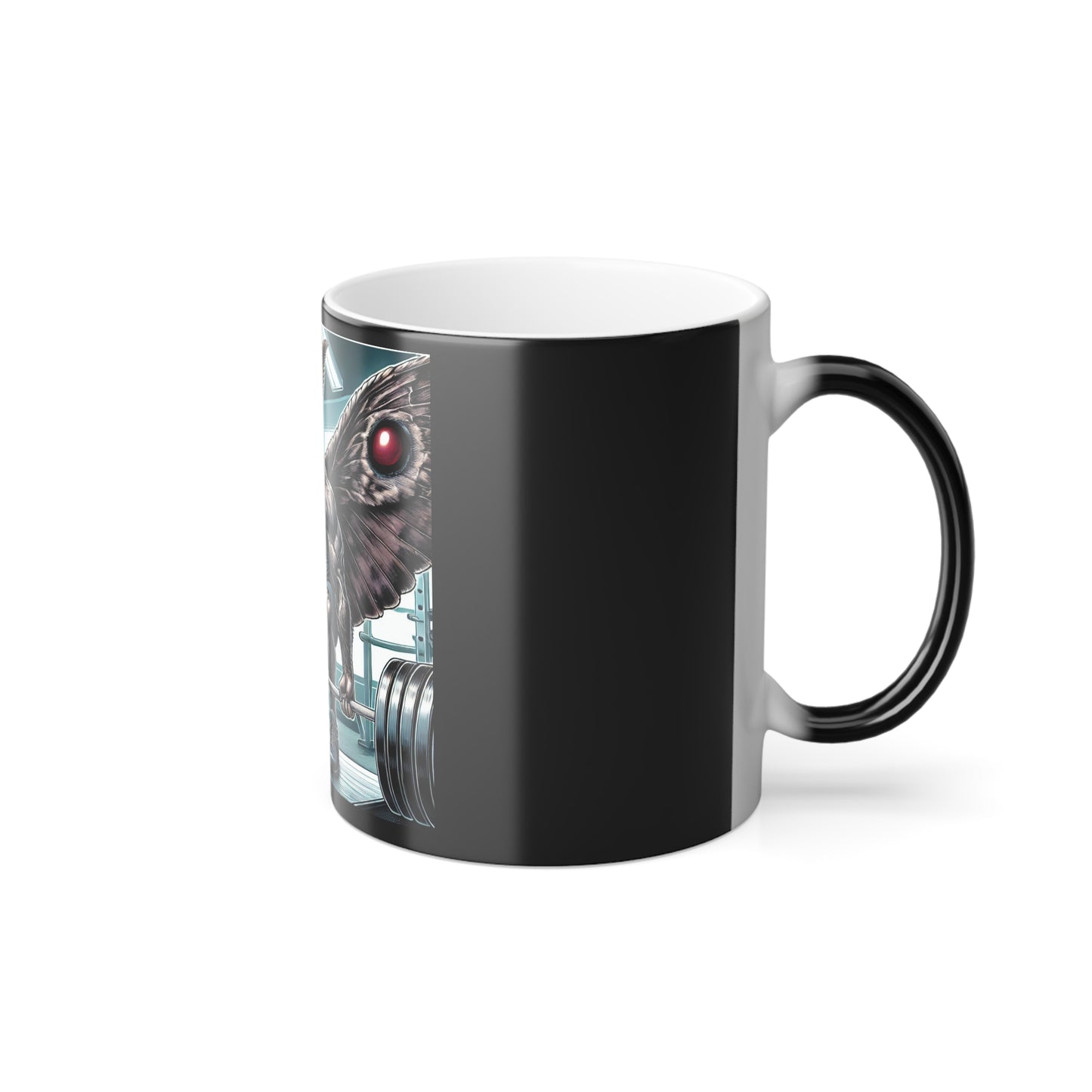 Mothman Cryptid Gains Color Morphing Mug, 11oz