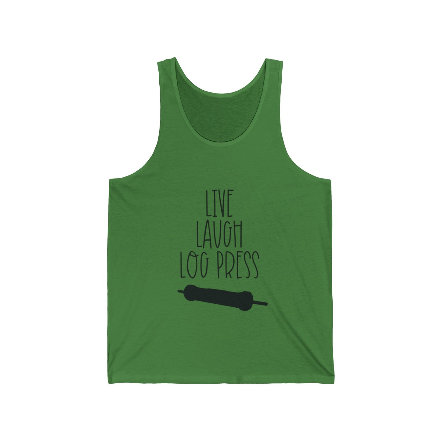 Live Laugh Log Press Men's Tank