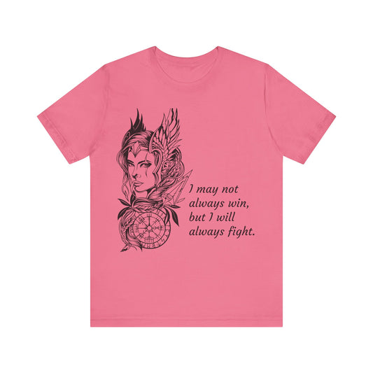 I Will Always Fight Shieldmaiden Jersey Short Sleeve Tee