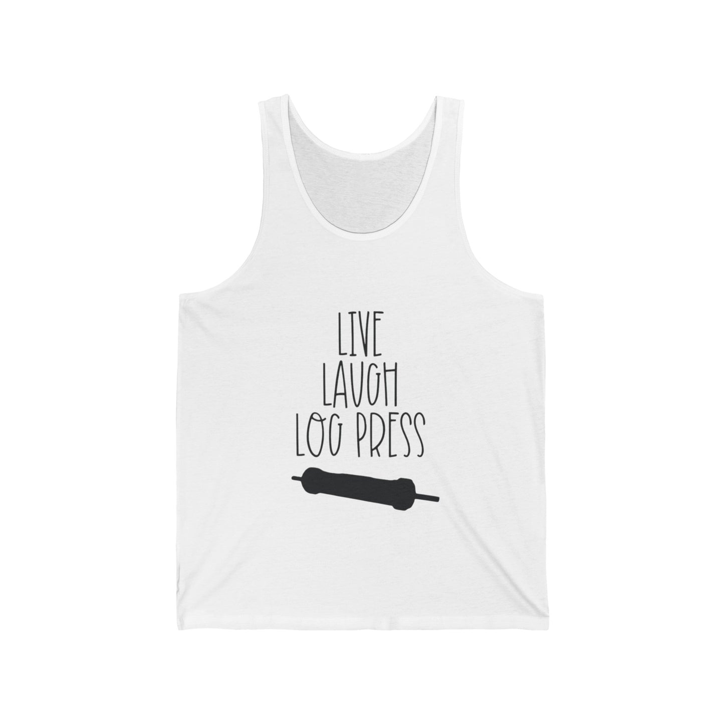 Live Laugh Log Press Men's Tank