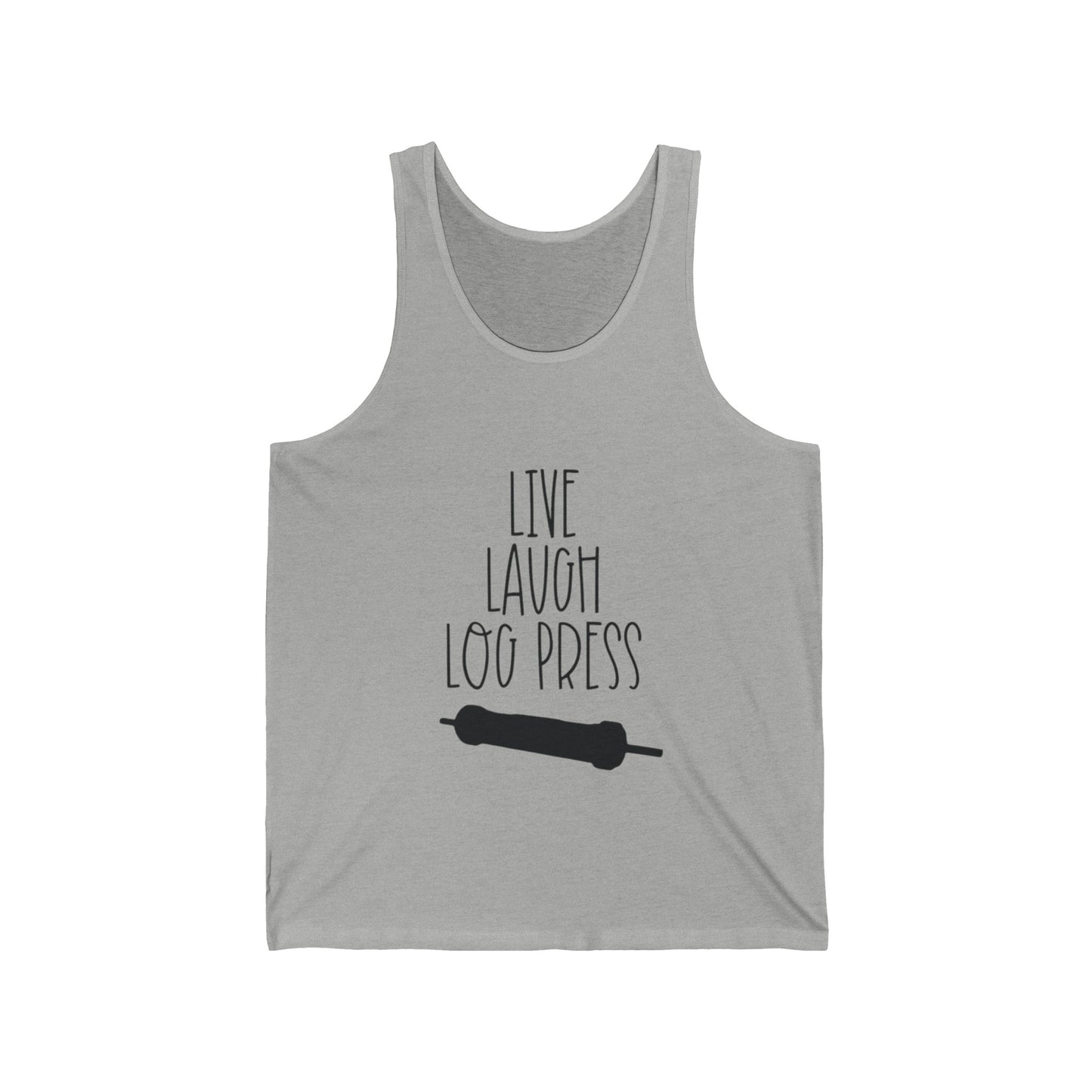 Live Laugh Log Press Men's Tank