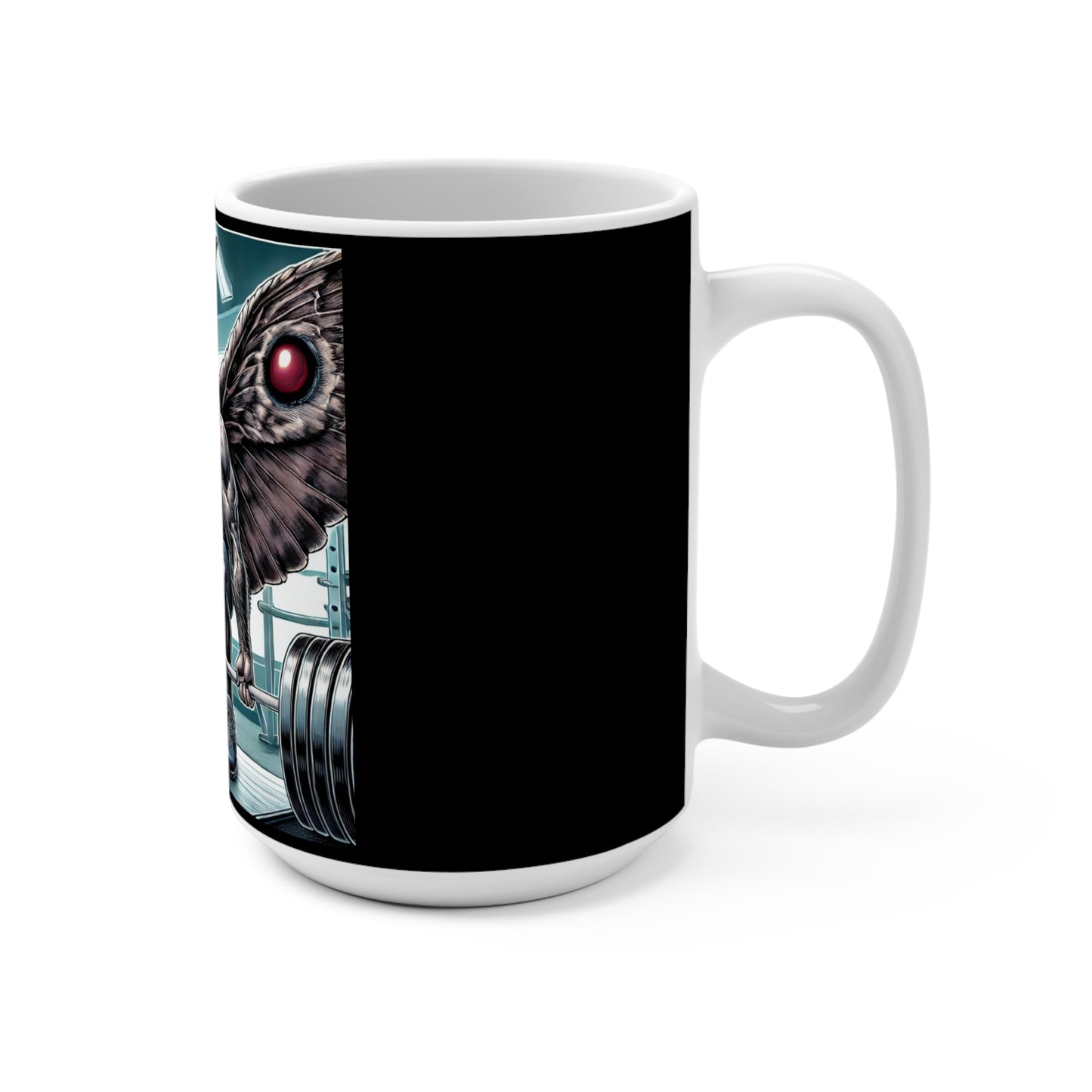 Mothman Cryptid Gains Coffee Mug, 15oz